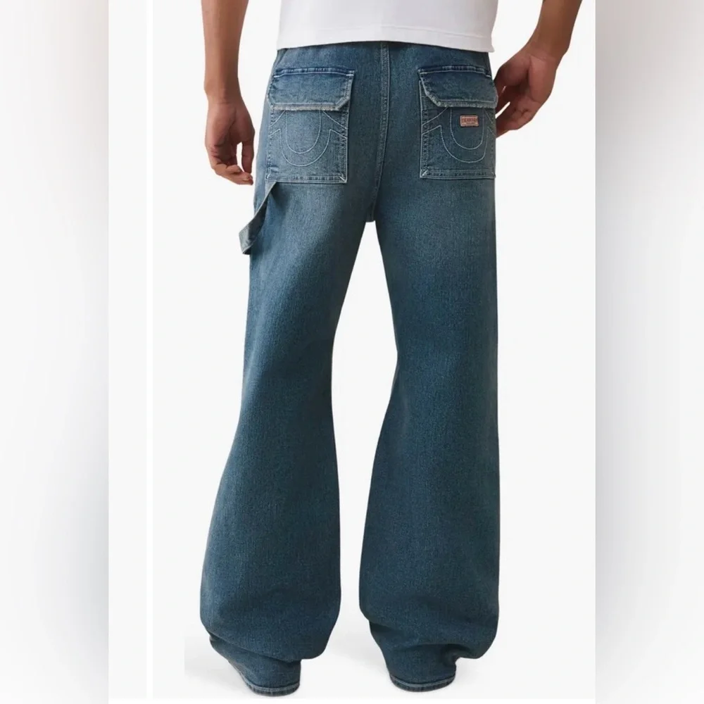 True Religion Vinny Ultra Baggy Carpenter Jeans Size 36 NWT Y2K Skater